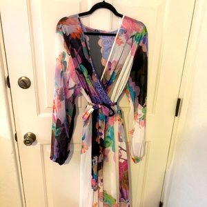 Beautiful, floor length floral dress